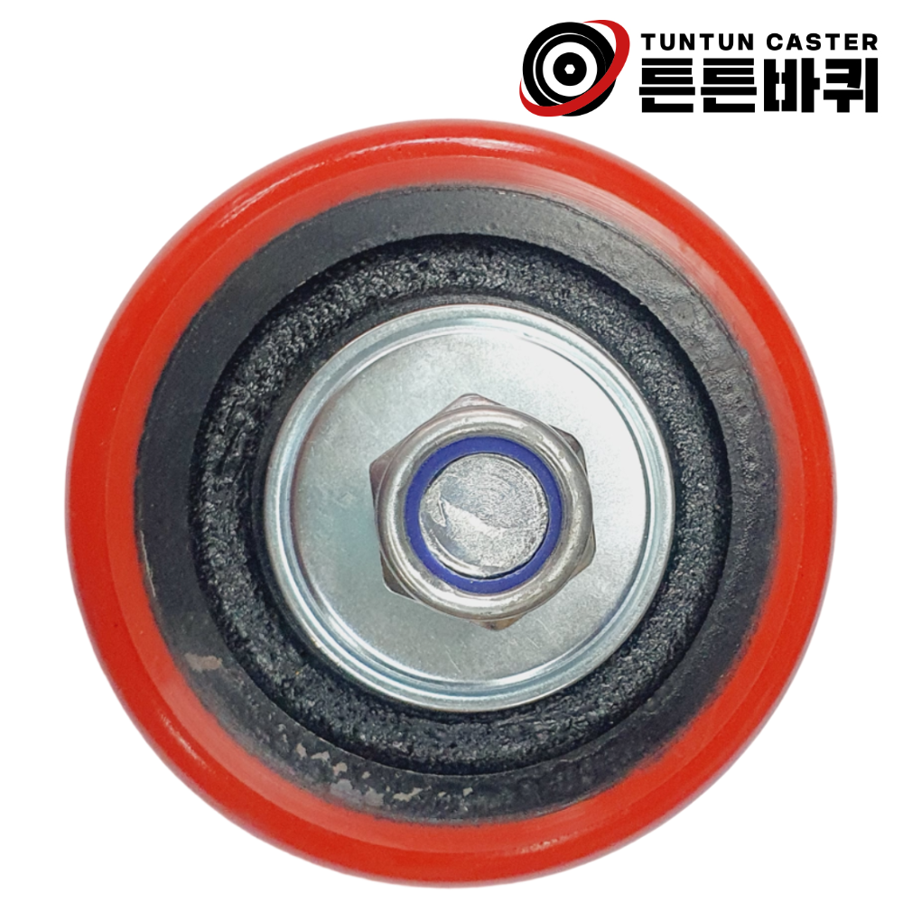 12.5cm(5인치) 단조 우레탄바퀴 휠세트 고하중 산업용캐스터 하중700kg 폭64mm 23,600원
