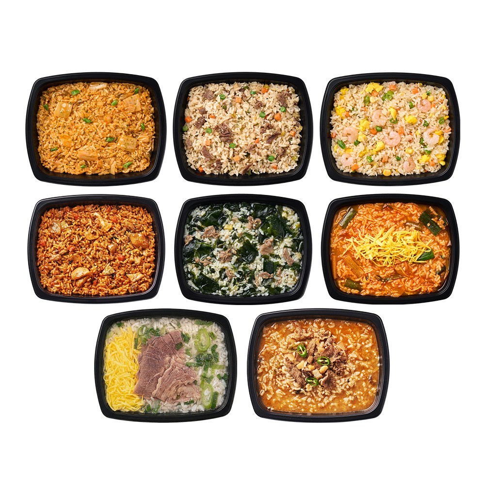 양많은 직장인 아침 점심 저녁 혼밥 편의점대용 즉석국 볶음밥 맛있는 한 끼 볶음밥&국밥 도시락 8종 1720g (냉동) 33,100원