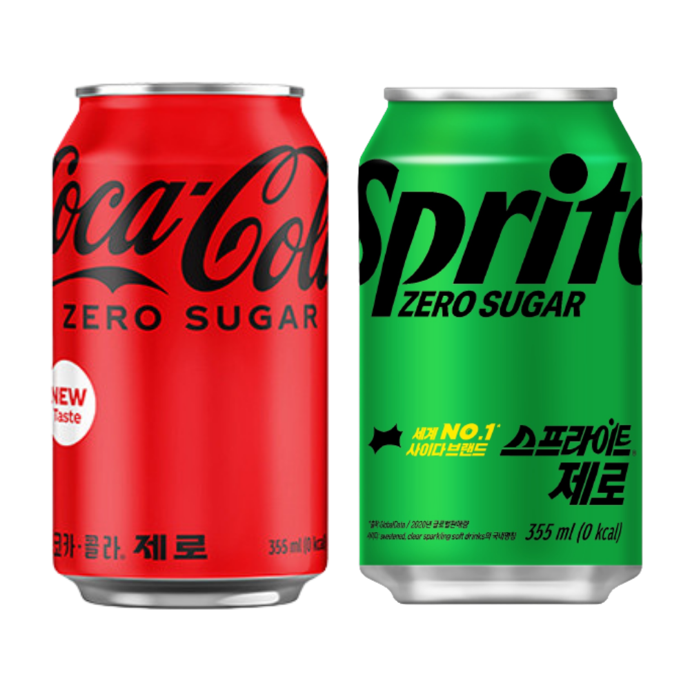 코카콜라 제로 355ml 12캔 + 스프라이트 제로 355ml 12캔 42,400원
