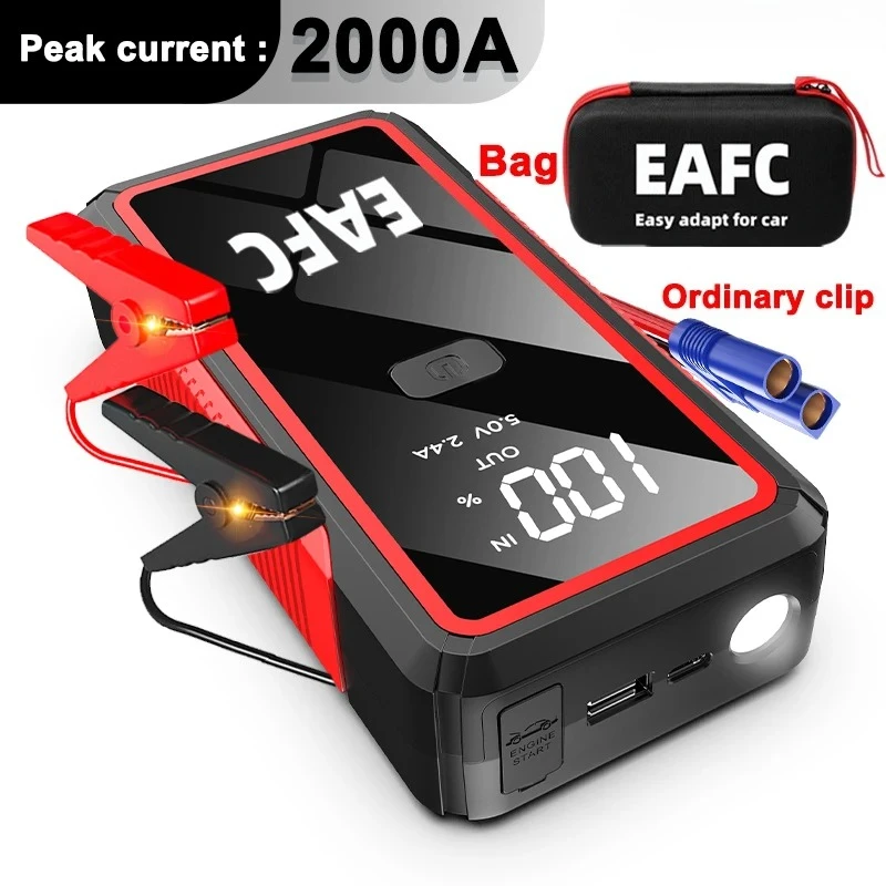 EAFC 2000A 자동차 점프 시작 전원 은행 6L/4L 비상 스타터에 대 한 12V  배터리 부스터 58,100원