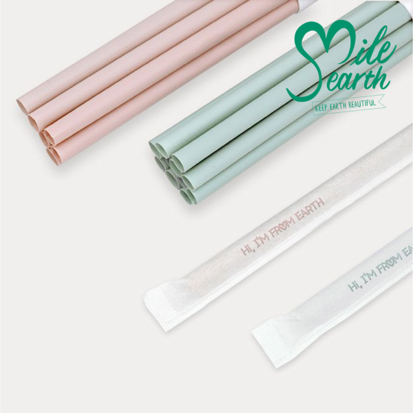 생분해 옥수수 빨대 개별포장 21cm 파스텔 컬러 PLA 8,000원