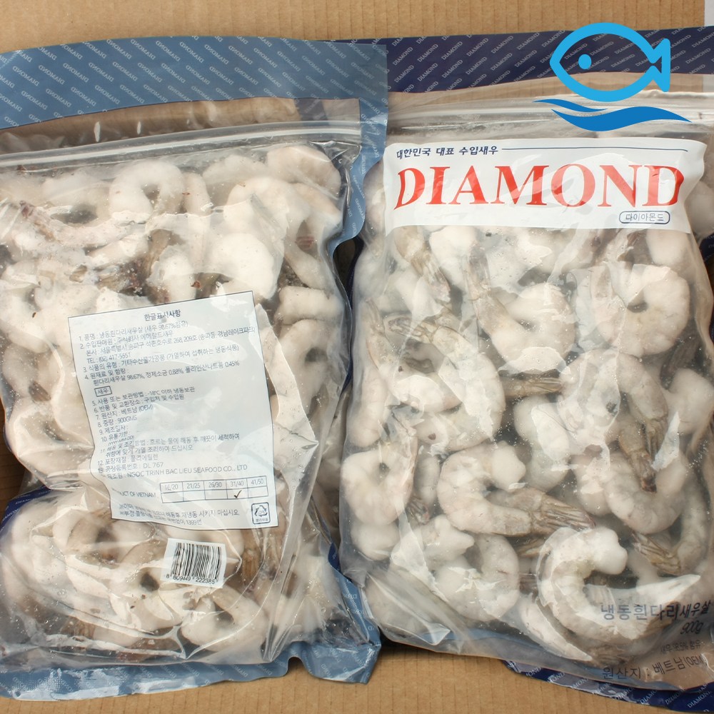 바다더해 생칵테일새우 중 3140 9kg 감바스 깐쇼새우 꼬리새우, 1박스 178,500원