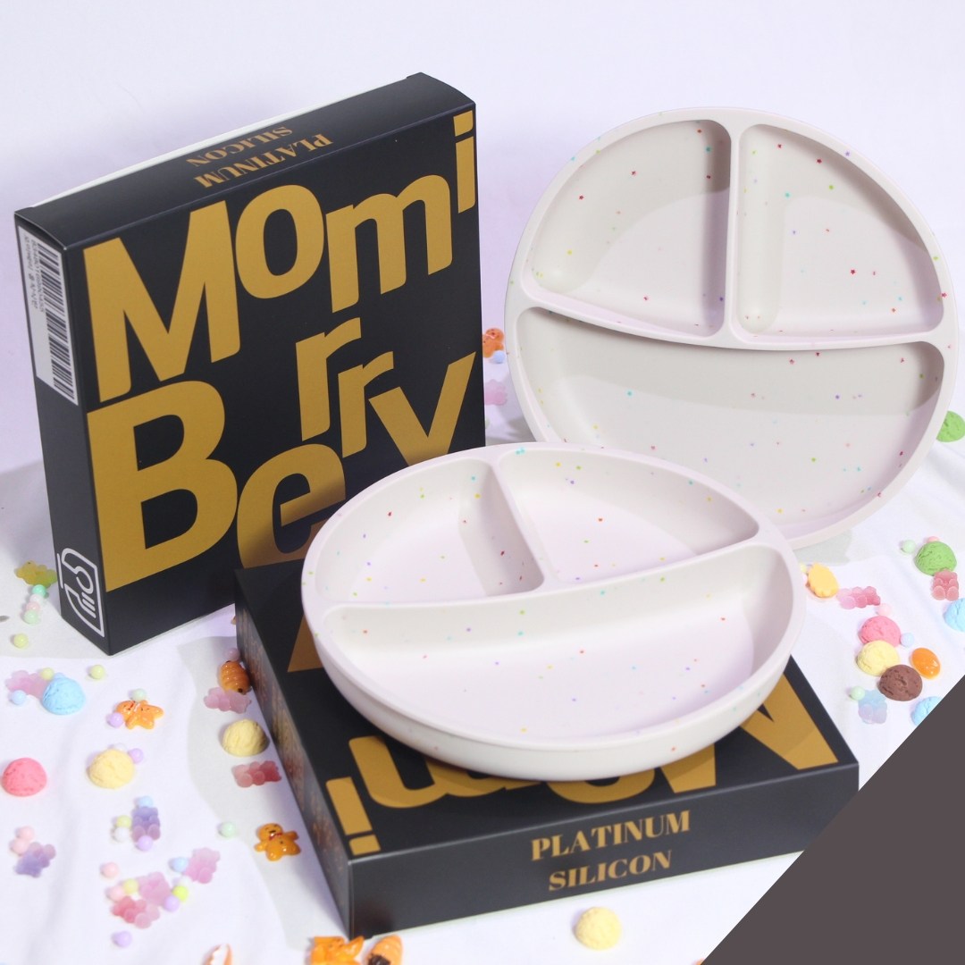 모미베리 흡착식판 자기주도 아기 실리콘 이유식 식판 아이주도 이유식기 25,900원