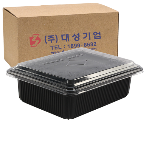 쿡앤락 성형 사각용기 대 1.8L 검정 세트 126,350원