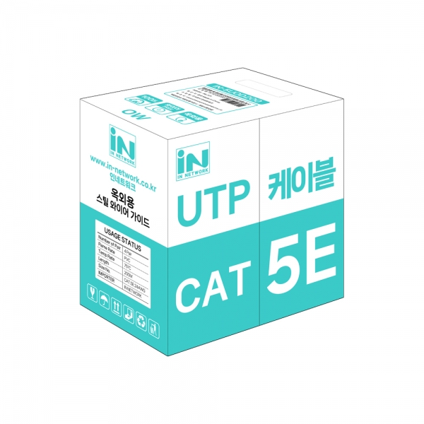 인네트워크 인네트워크 IN-5UOD200 CAT.5E UTP 옥외용 랜케이블 박스 (200m) 67,800원