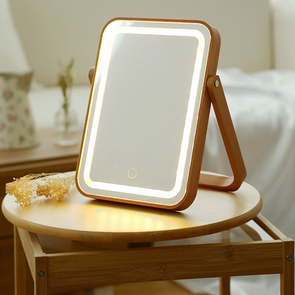 리폼플러스 비치다거울 LED거울 원목거울 조명거울 탁상거울 화장대led거울 49,000원