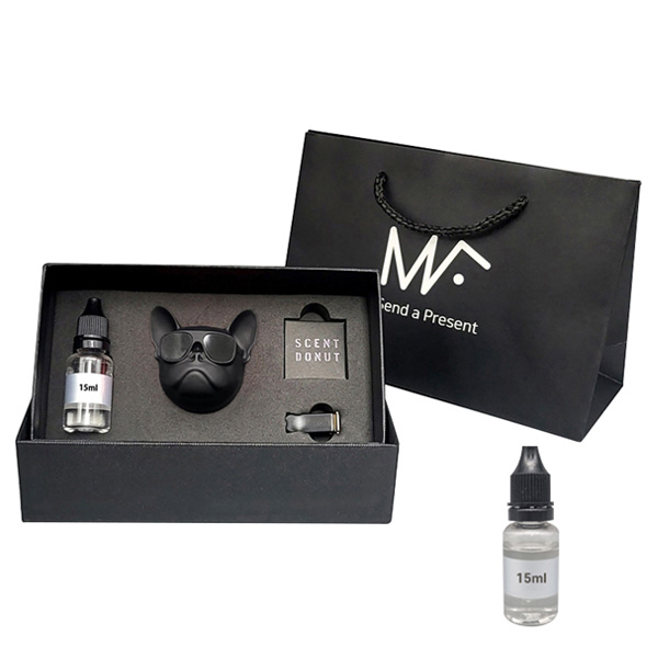 엠퓨처 불독 차량용 방향제 매트블랙 + 가든스윗피오일 15ml 2p + 선물 쇼핑백 대표, 1세트, 꽃향 14,850원