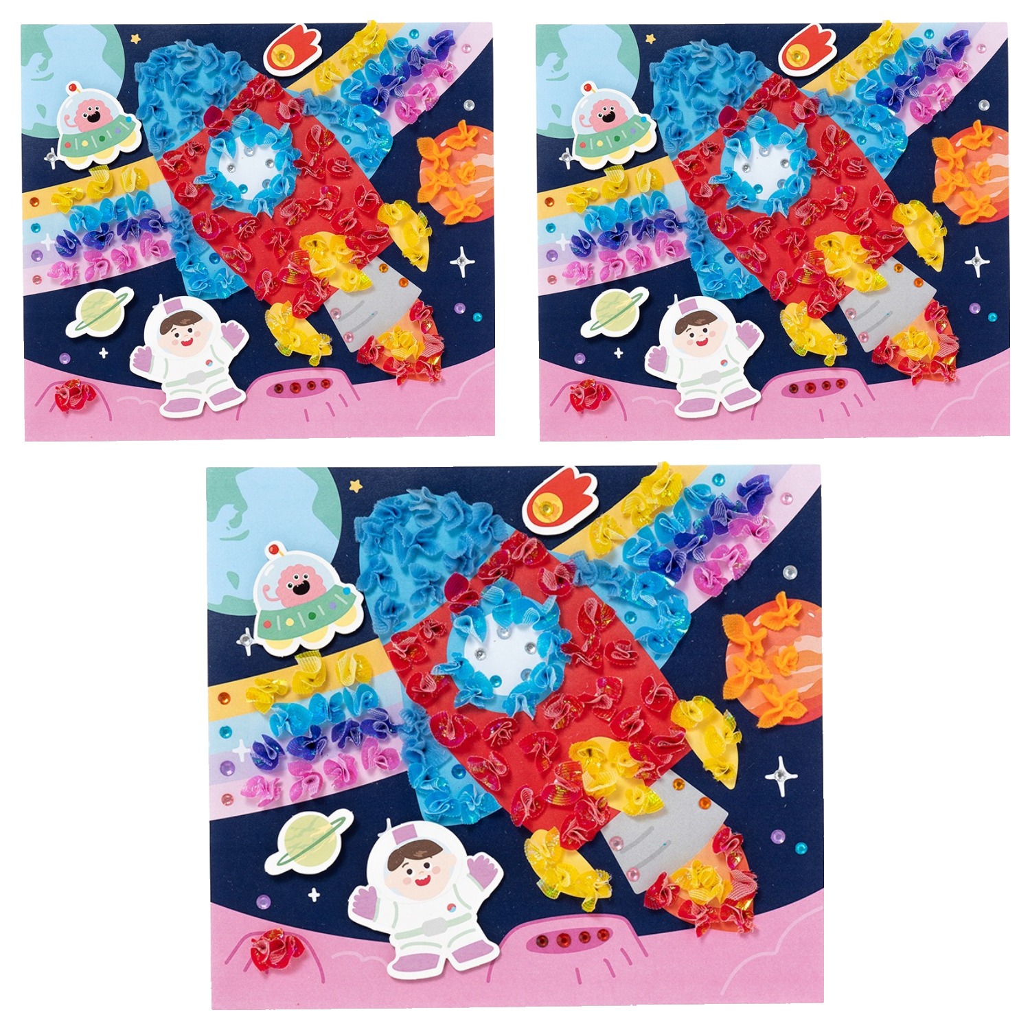 민화샵 종이 입체 모자이크 꾸미기 세트 우주 UDOPP0581, 혼합색상, 3세트 10,860원