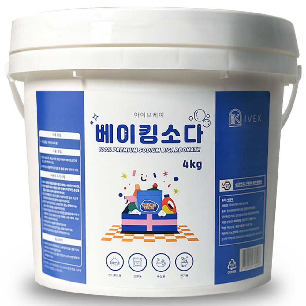 아이브케이 베이킹소다 버킷형 (대용량) 4kg, 4kg, 1개 11,900원