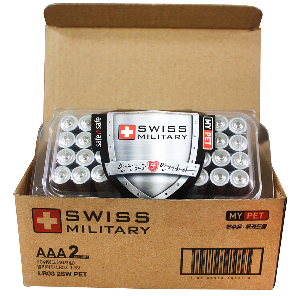 스위스밀리터리 알카라인 AAA 건전지 9,430원