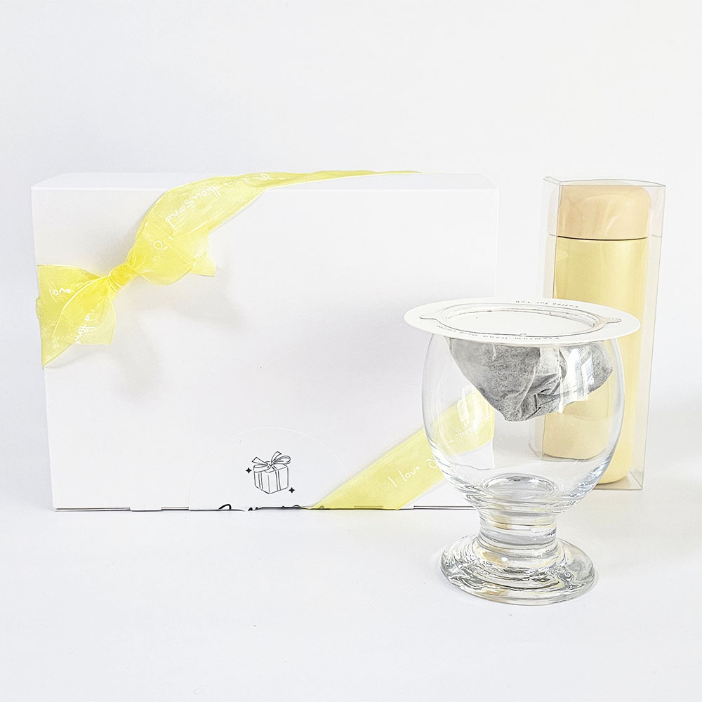 기프트벨라 홀리데이 텀블러 드립백 선물세트 답례품, 1박스, 리본상자-옐로우 41,210원