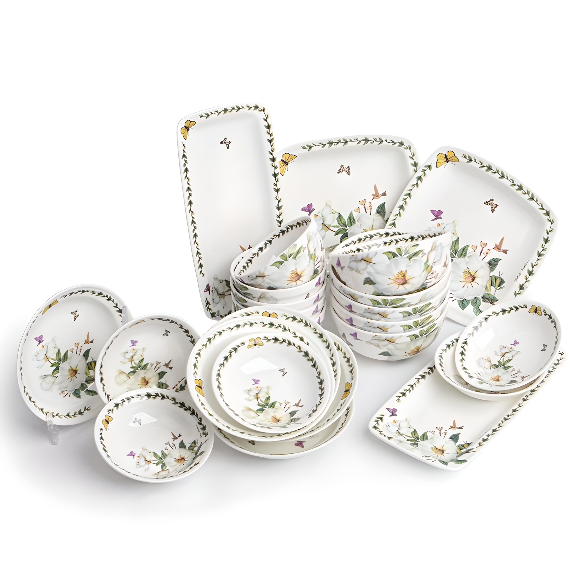 로얄에식스 목련 본차이나 5인 식기세트 24p 127,290원