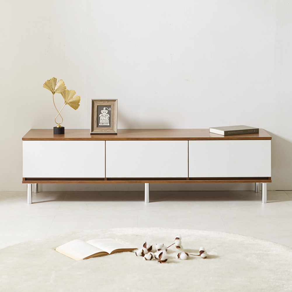 힘찬리빙 우디 1500 거실장 낮은 tv 선반 장식장 티비 다이 받침대 거실 서랍장 191,900원