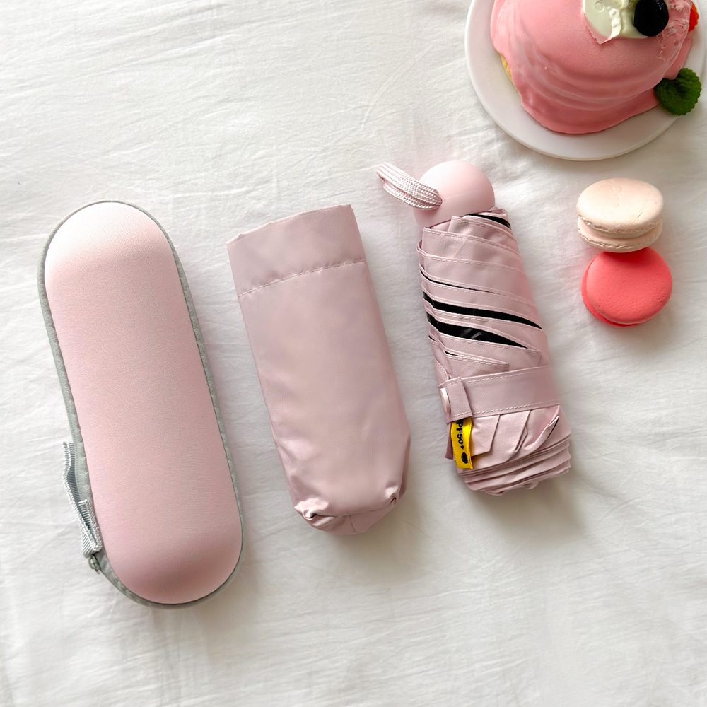 깨비다 미니 5단 자외선차단 마카롱 케이스 우양산 7,130원