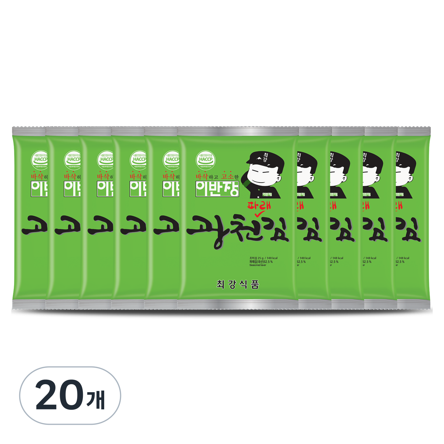 이반장 파래전장 김, 25g, 20개 29,800원