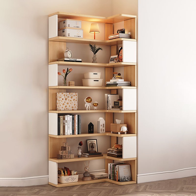 거실/서재 원목 인테리어 코너 벽책장 사무용 가로책장, 6단, A01 437,000원
