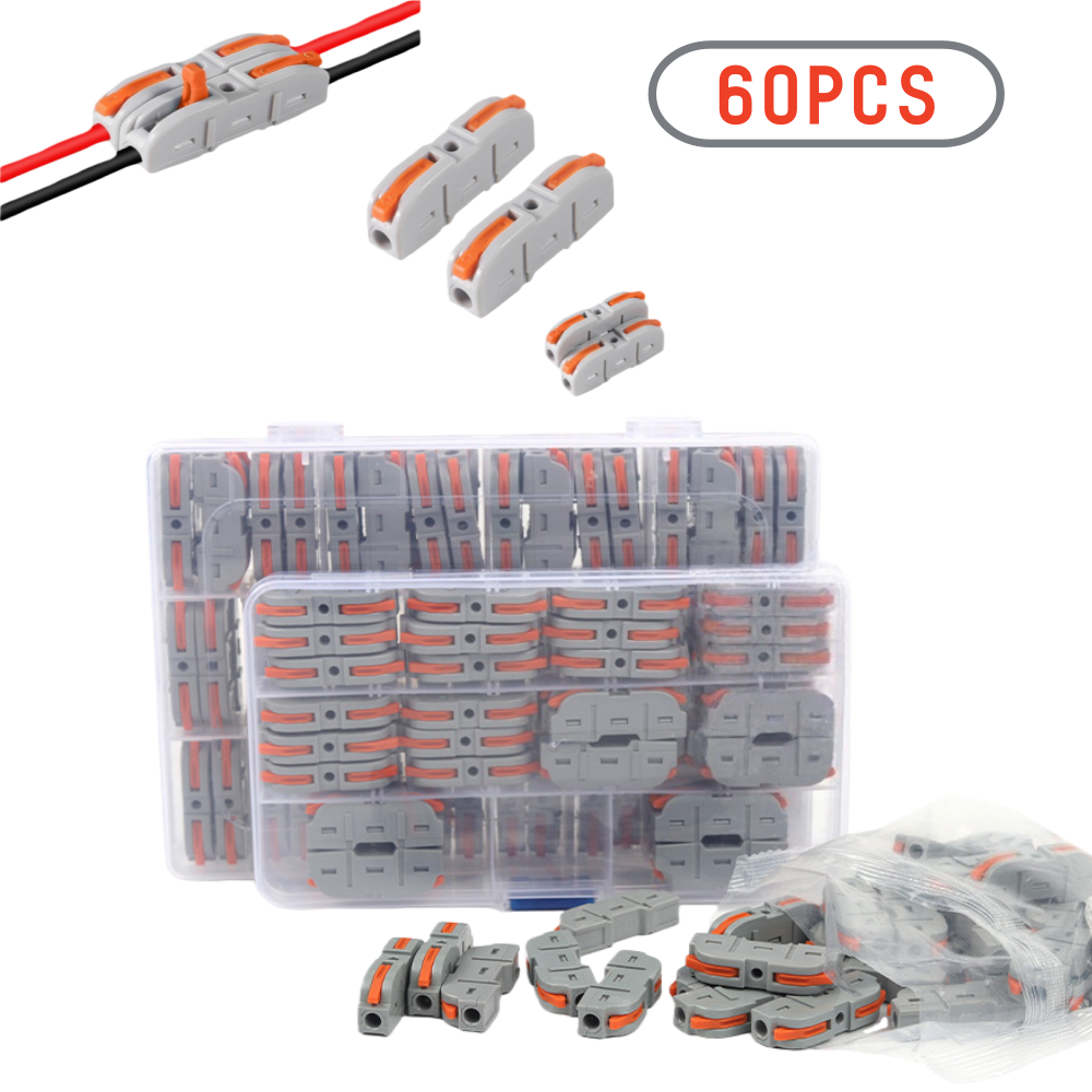 준성유통 전선 와이어 커넥터 전기케이블 콘넥타 연결단자 갈색 60pcs, 60개 13,900원