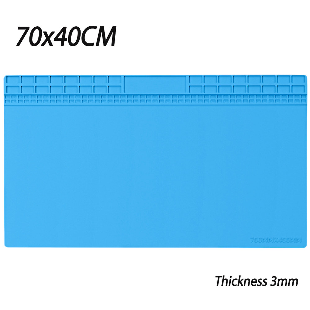 우드 버닝 실리콘 절연 패드 내열성 수리 작업 매트, 70x40cm 납땜 전자 전화 노트북 시계 수리용 24,400원