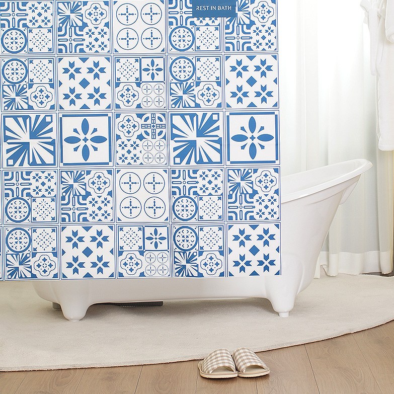 국내제조 프리미엄 욕실 패브릭 방수 샤워커튼 모음전 (메탈집게링 증정) 39,800원