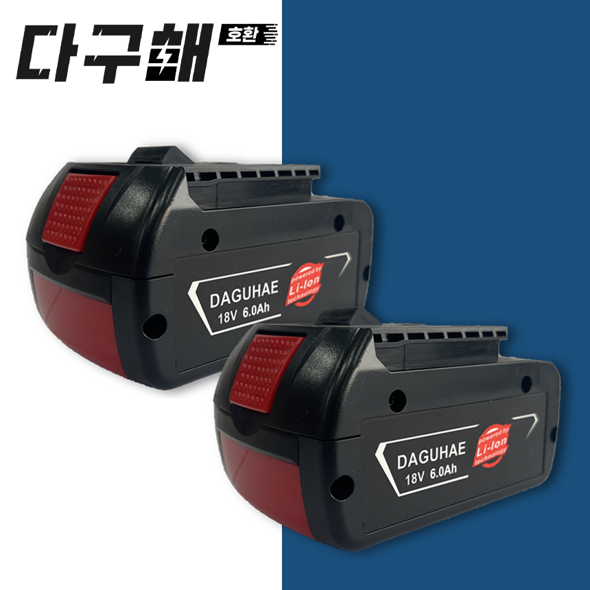 다구해 보쉬 호환 배터리 18V 6.0Ah 62,500원