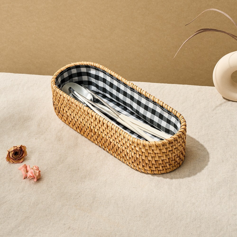 [모던하우스] L 라탄 패브릭 수저통 L26 25,900원