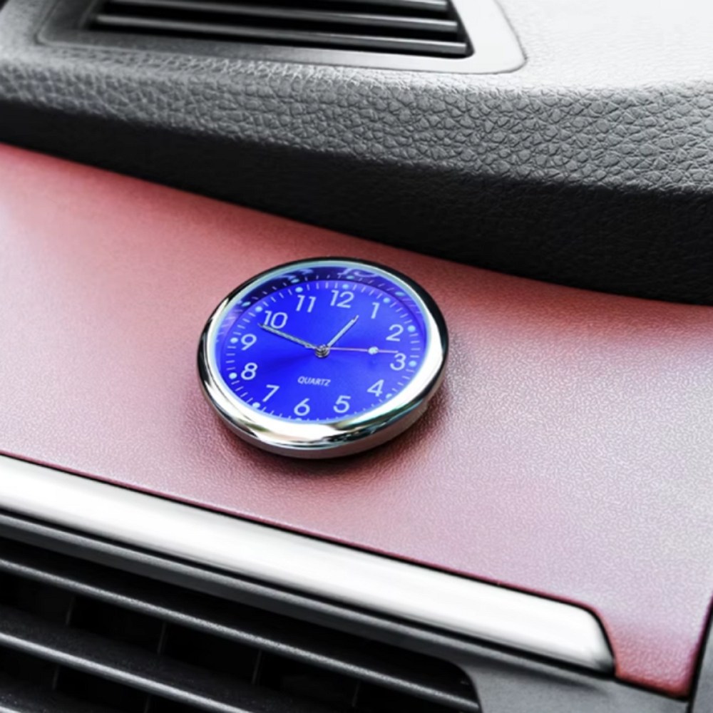 차량 자동차 아날로그 시계 대시보드 부착 43mm 색상선택 7,450원