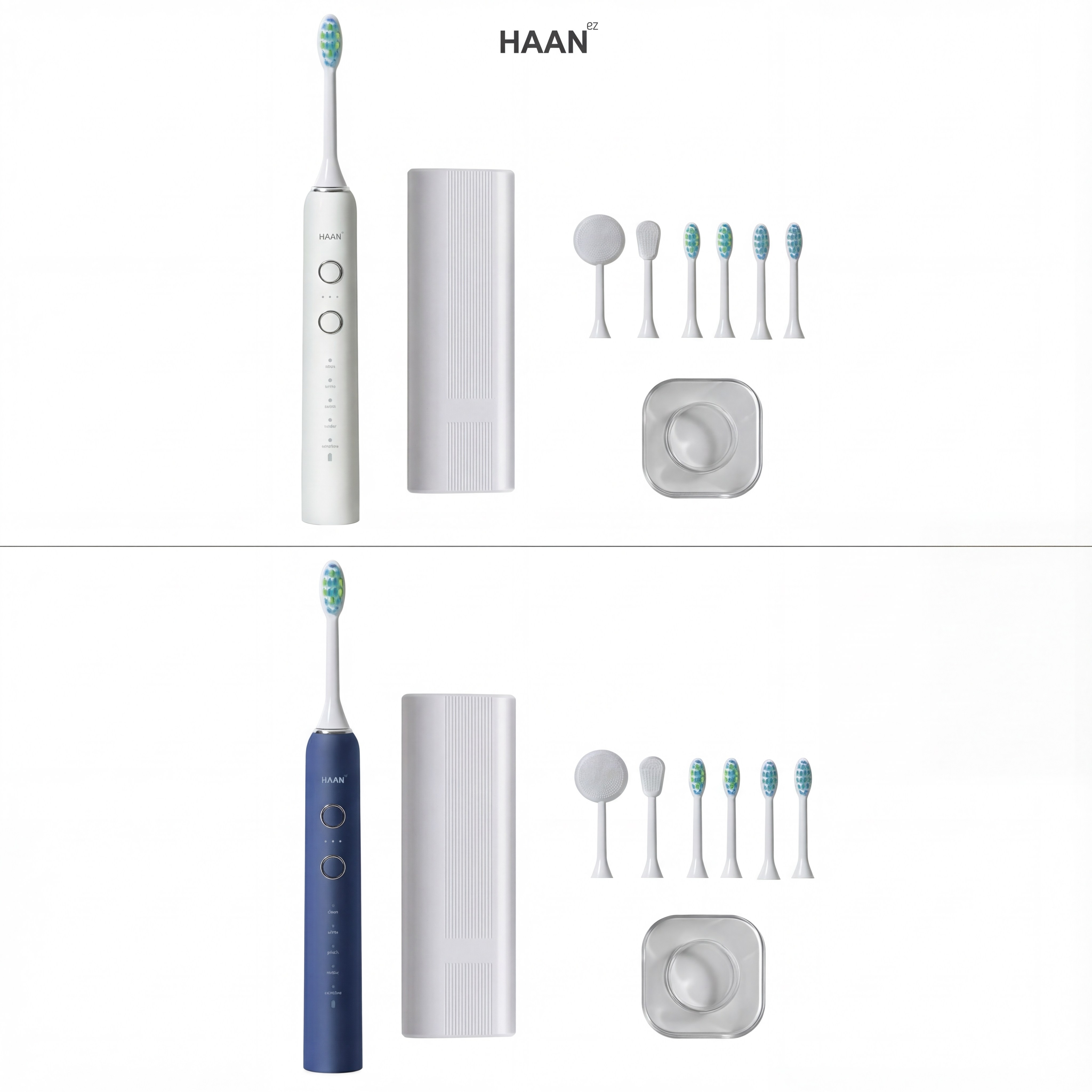 한경희 무선 음파 전동칫솔 5단모드 완전방수 칫솔모 4p 페이스 혀클리너 휴대용 케이스 세트 79,700원