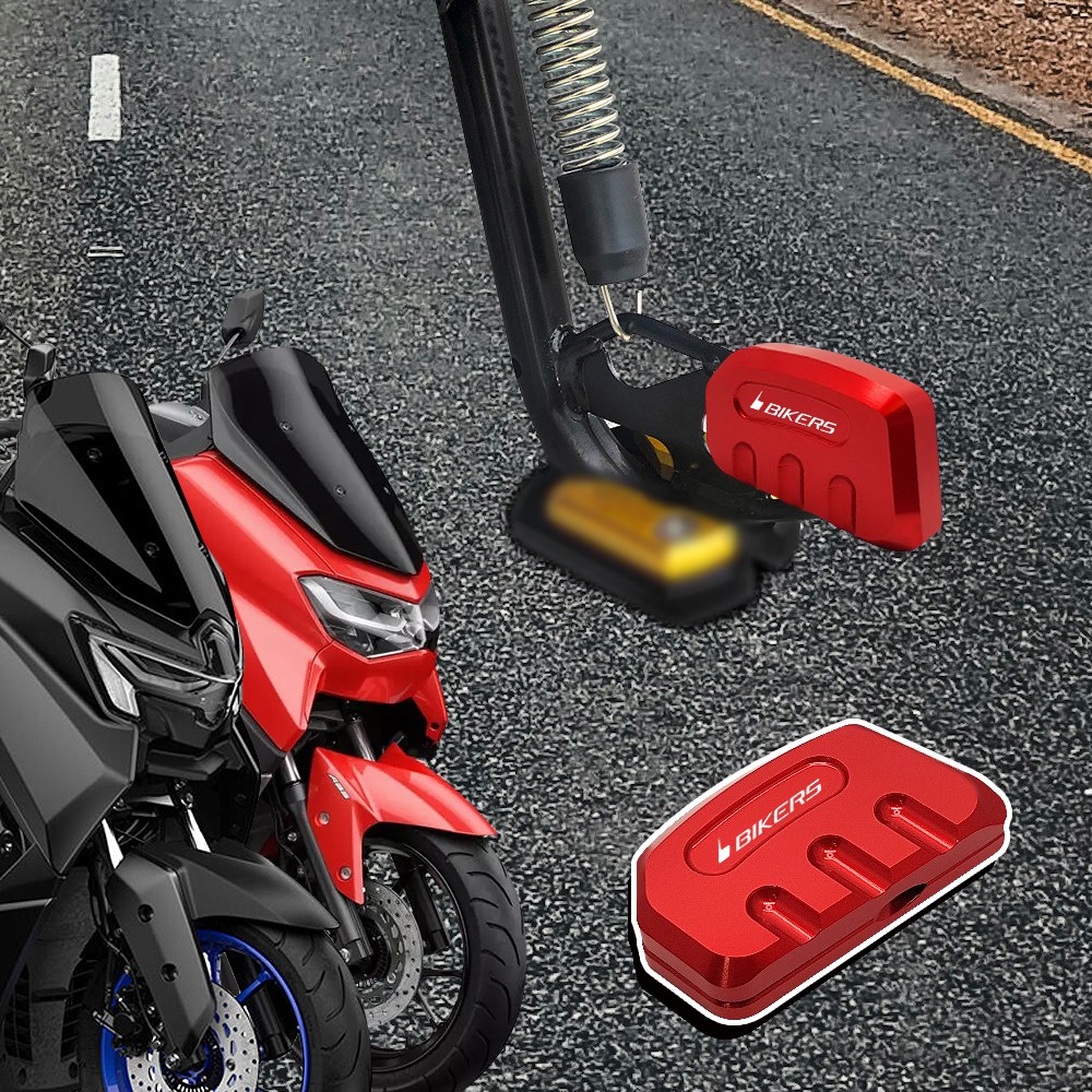 21년-26년 야마하 엔맥스125 155 튜닝 BIKERS 사이드스탠드 날개패드 확장발판, 1개 28,000원