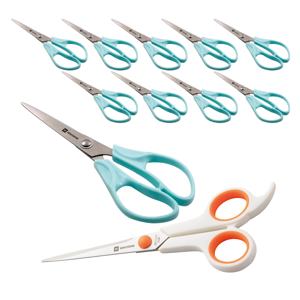 화신 754 사무용 가위 10개+704 투톤 가위 소 11,490원