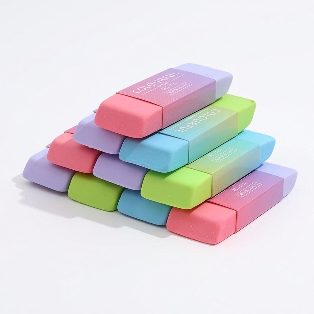 파스텔 모서리 학생 지우개 컬러 대형 실용 학습 문구 용품, 10개, 혼합색상 8,900원