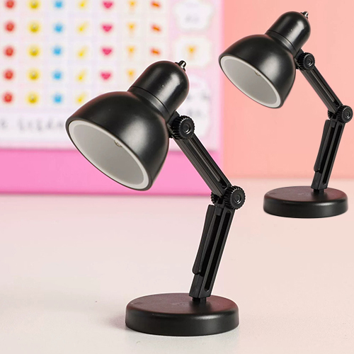 미니 라운드 스탠드 무드등 건전지형, 블랙, 2개 7,500원