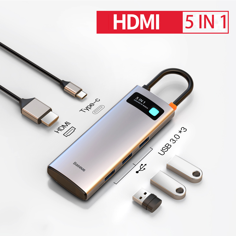베이스어스 Baseus C타입 멀티 허브 4in1 5in1 6in1 노트북 맥북 아이패드 스마트폰 태블릿 39,000원