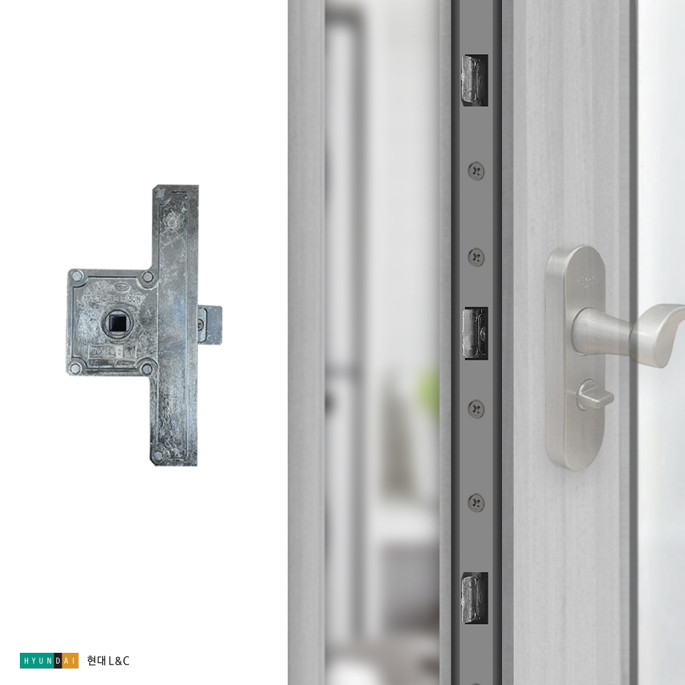 한화 현대 L&C 터닝도어 전용 멀티래치 130N 현관 중문 세탁실 다용도실 문고리 내부잠금장치, 1개 21,200원