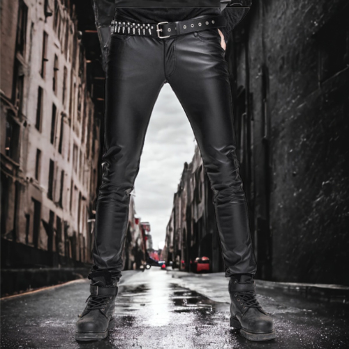 기사미닷컴 유럽 정통가죽바지 락,헤비메탈팬츠 무대공연팬츠 존재감팬츠 CF00545 블랙 69,300원
