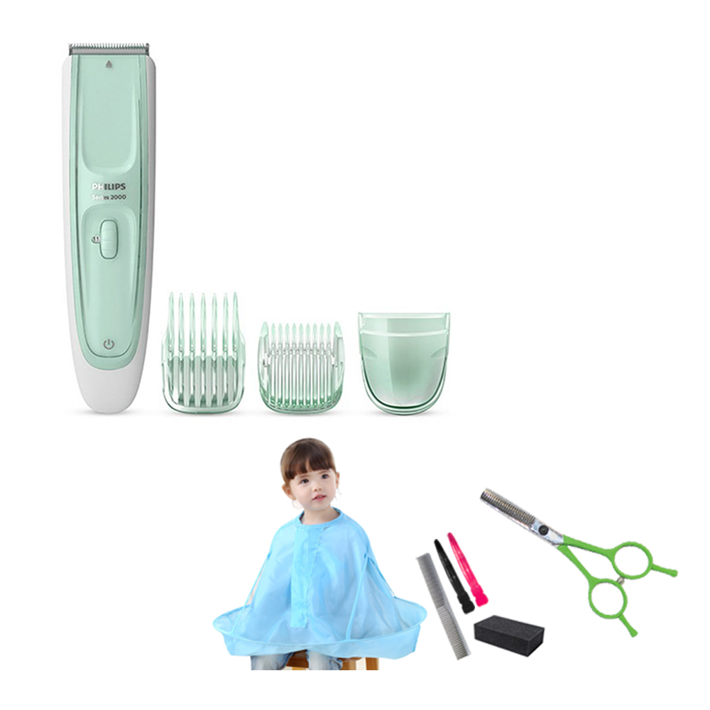 필립스 유아 바리깡 HC2066+코겐 틴닝가위+롱 커트보 74,900원