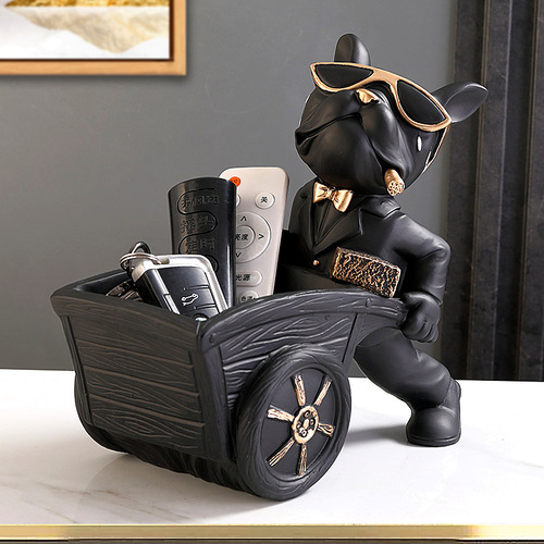 벽장식 소품 인테리어 테이블 거실 사무실 선물용 불독 레트로 빈티지, 벽돌블랙 36,000원