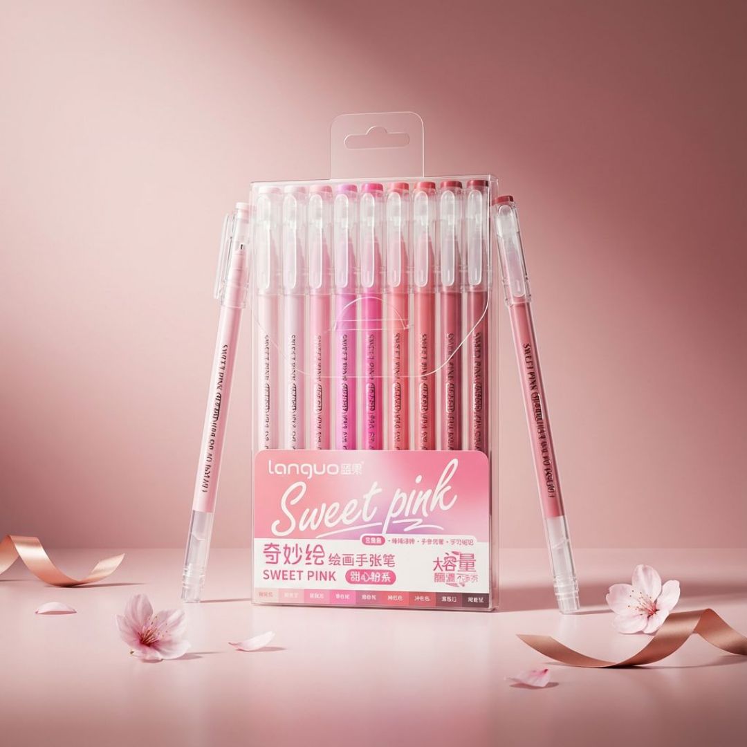 라운드월 다꾸 꾸미기 데코 컬러 젤펜 세트 9색 0.6mm (F) 스위트 핑크 LG-D0563, 1개, 스위트 핑크 LG-D0563 6,900원