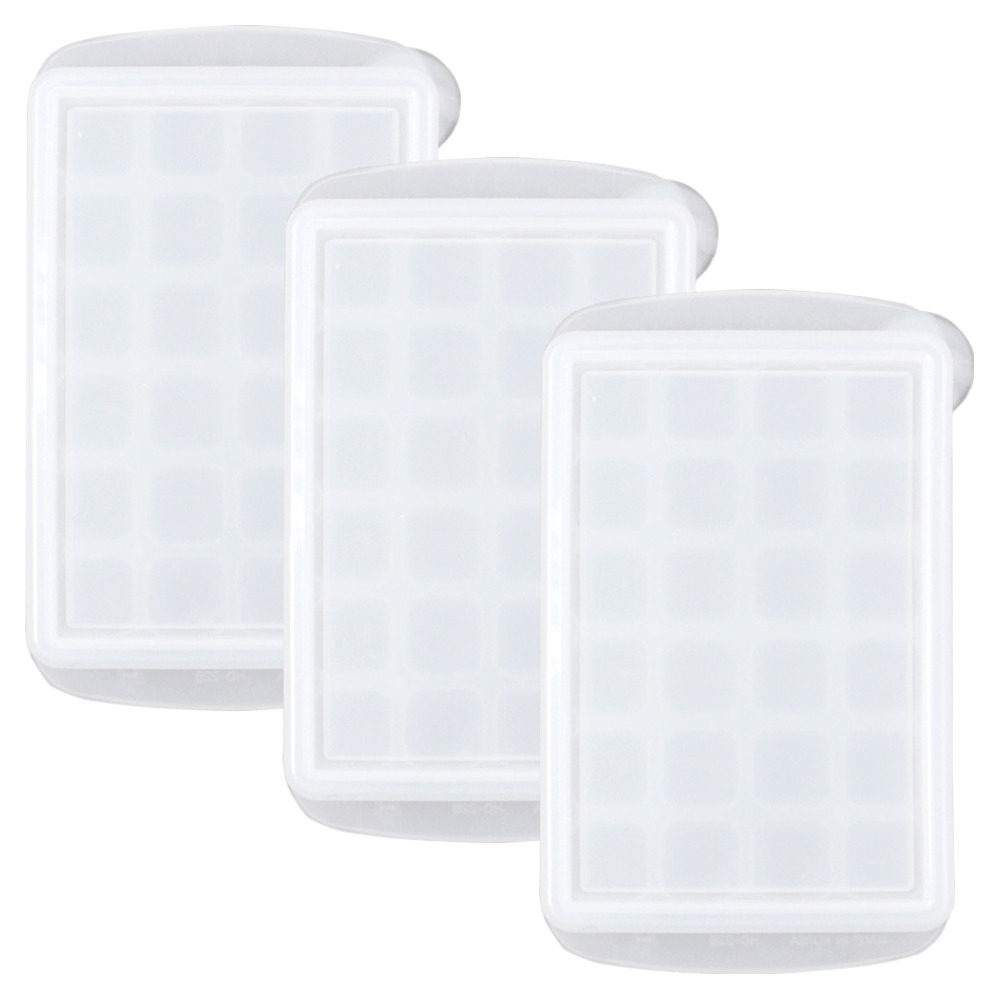 키친유 소분 칸칸이 아이스 냉동 멀티큐브 용기 24구, 화이트, 3개 9,750원