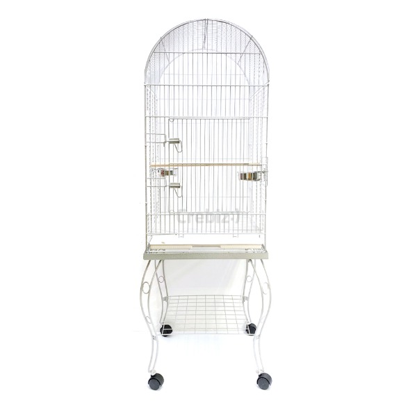 No.PC21 코뉴어 새장 라운드 중형 카이큐 세네갈 쟈딘 목도리 퀘이커 앵무새, 1개, 화이트 139,000원