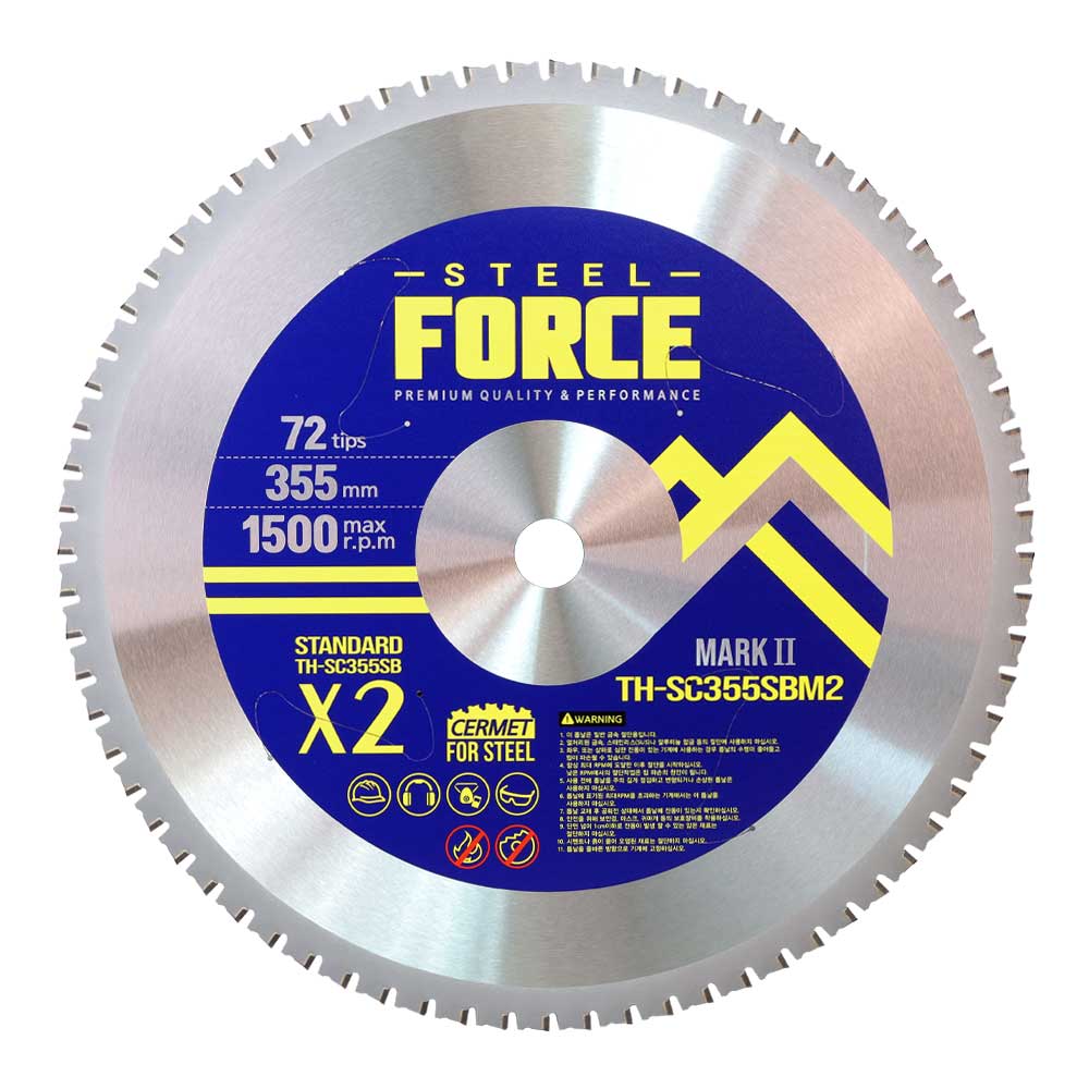 스틸포스 14인치 금속용 원형톱날 팁쇼 절단날 TH-SC355SBM2, 1개 130,000원
