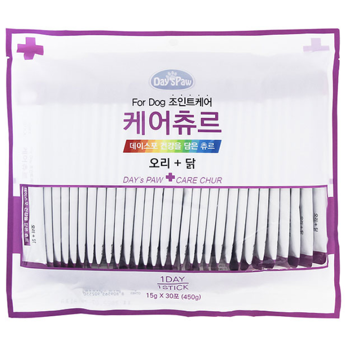 데이스포 케어스틱 오리닭고기 관절 15g 30개, 오리 + 닭 혼합맛, 15g, 30개 21,500원