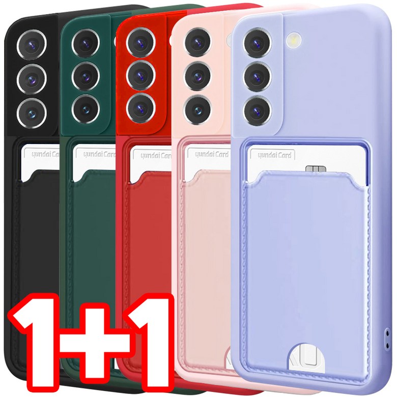 벌크온 1+1 갤럭시 A16 카드 수납 포켓 카메라 보호 풀커버 실리콘 컬러 휴대폰 케이스 8,990원