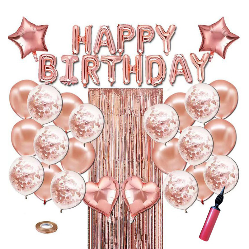 뷰라뷰 생일 파티 풍선 + 손펌프 + 풍선테이프 세트 8,900원