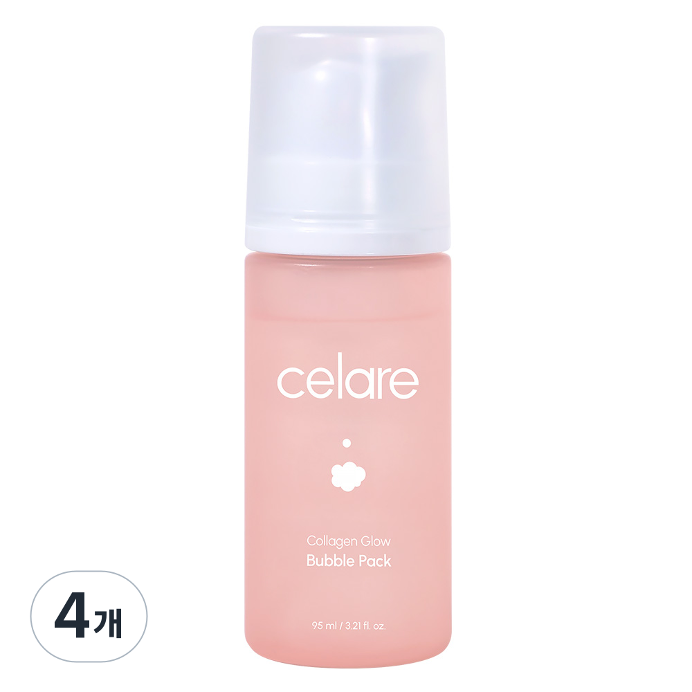 [셀레어 본사] 셀레어 콜라겐 글로우 버블 팩, 4개, 95ml 105,200원