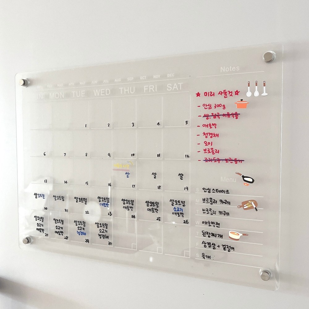 A의취향 아크릴 자석 메모 보드 17,400원