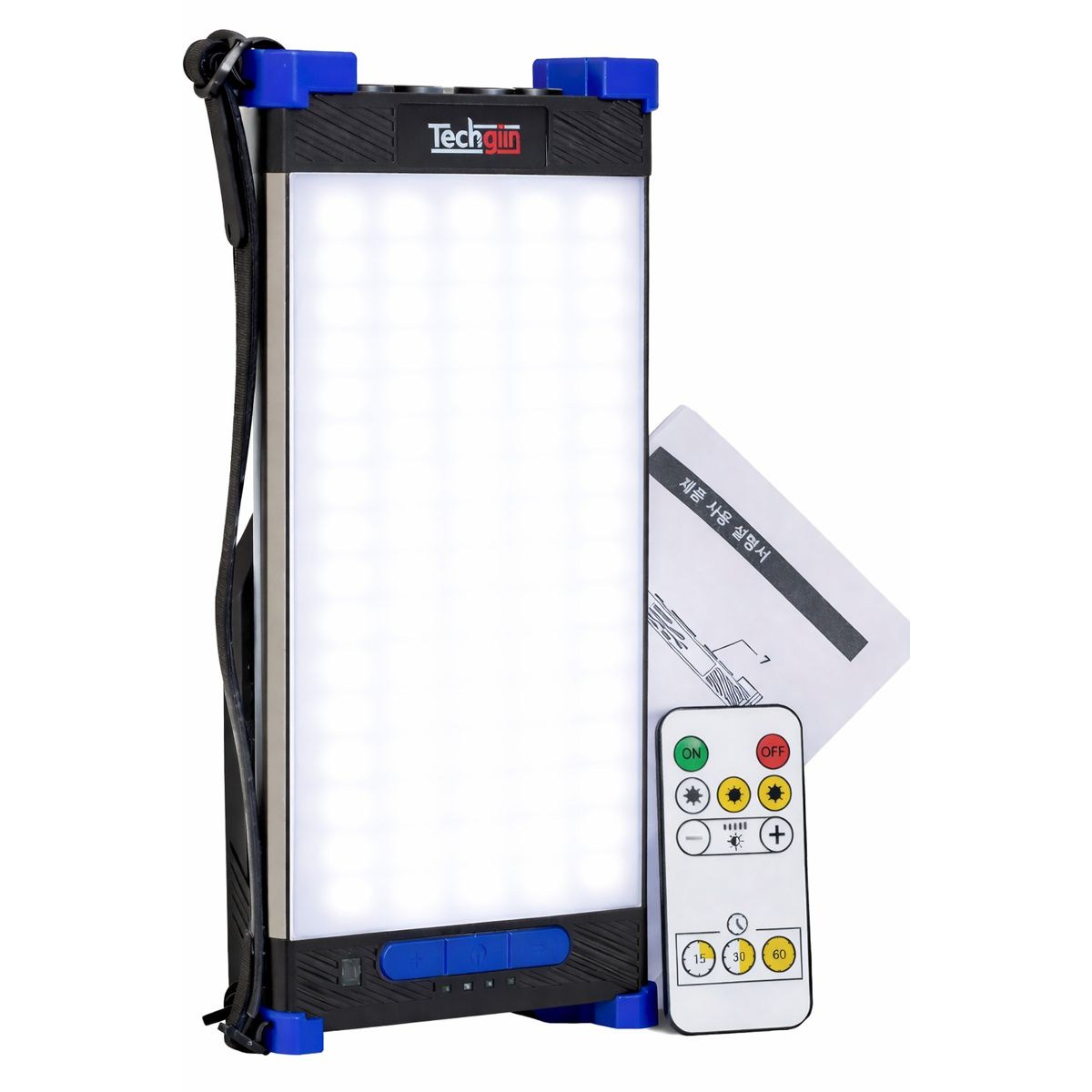 (크기:대) 테크진 충전식 LED캠핑랜턴 국내디자인 4천루멘스 30000mAh 초강력 자석 밝기 조절 특대용량 배터리 리모콘 조정 텐트 차박 야외 라이트 작업등, 1개, Dark Blue 185,000원