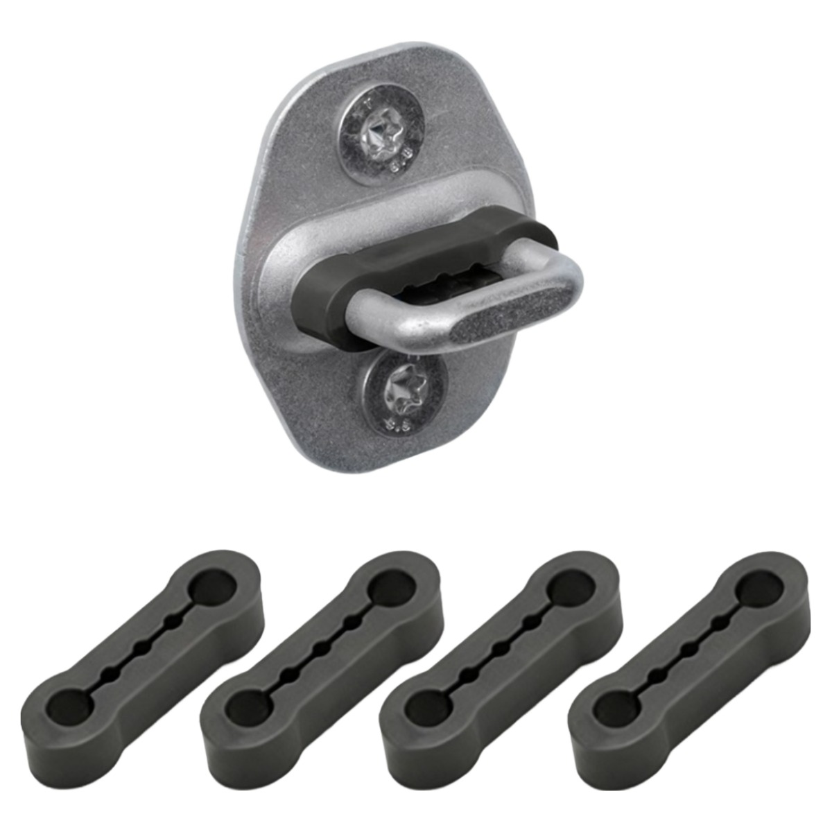 SEAMETAL 충격흡수 자동차 도어 잠금 버퍼 댐퍼 소음방지 실리콘 쿠션 4p 세트, 4개, 블랙 7,940원