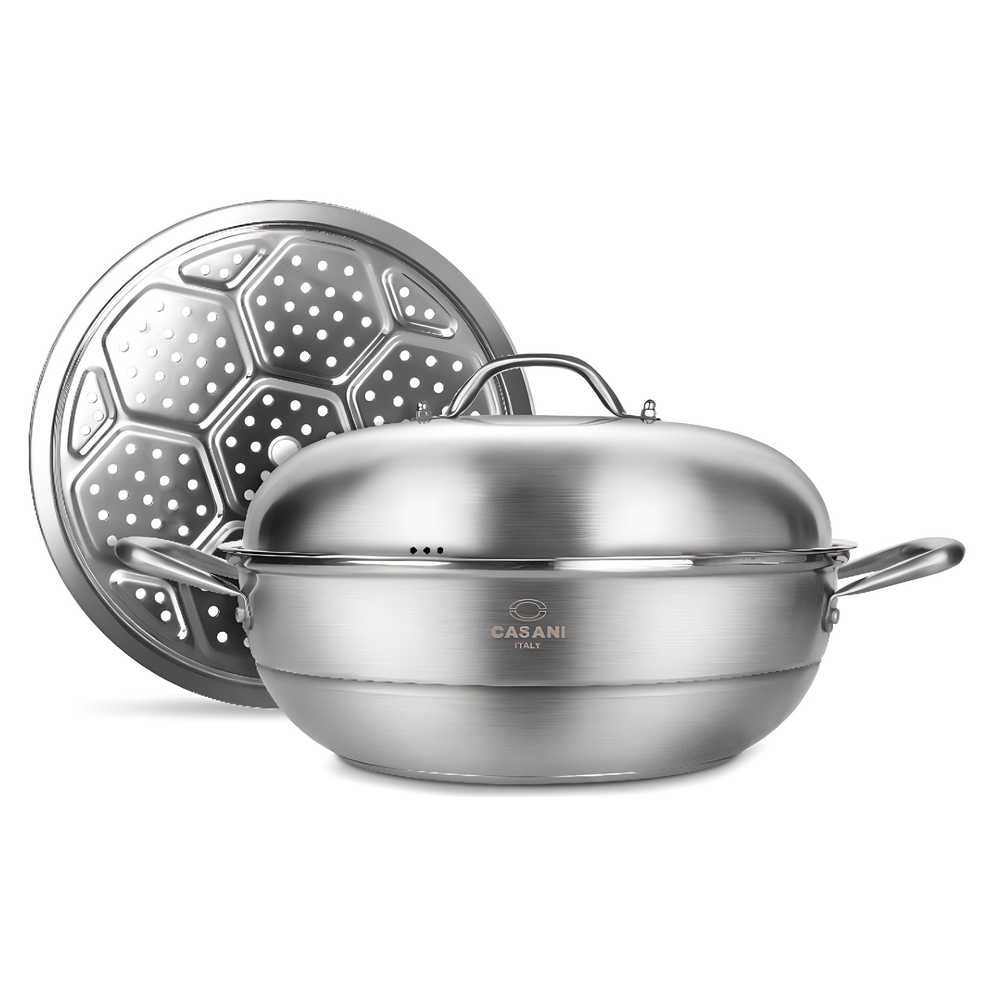 까사니 그랜드 IH 파티팬 + 스텐 찜판 + 돔형 뚜껑 30,480원