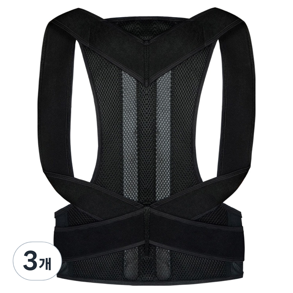 올이즈유 자세교정 바른자세 밴드 블랙, 3개 34,690원