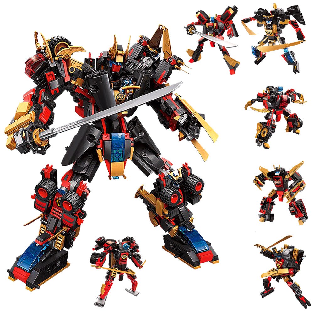 재미모리 닌자 전사 스타워리어 6종 합체 블록 세트 로보트 블럭 어린이 선물 사은 판촉 호환블록 크리스마스, 1개 25,800원